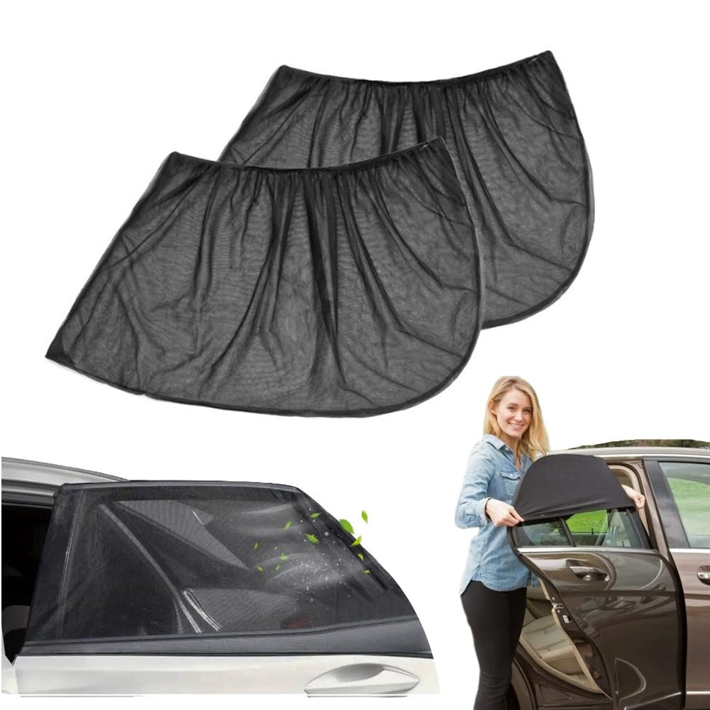 Approvalp Universal Car Window Screens, Removable Mesh Car Window ...