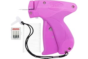 Amram Comfort Grip Tagging Gun for Clothing and Pricing, Includes Standard Retail Price Tag Attacher Gun for Clothing, 1,250 2-in Barbs Attachments, 5 Needles