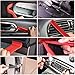 wsiiroon Trim Removal Tool Kit, 15pcs Car Panel Removal Tool Kit for Car Panel Door Dash Audio Removal Installer with Stainless Steel Repair Pry Bar