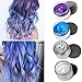 Temporary Hair Color Wax Wash Out Hair Color Hair Colorants 4 Colors - White Sliver Blue Purple Fun and Effective Modeling Fashion DIY Hair