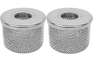 LUCKXUANYUAN (2pack) 181073 Pump Inlet Strainer Filter 1/2" NPT Thread, Double-Layer Stainless Steel Compatible withGraco 350 EM,​380 EM,390 EM, ​400 EM, ​480 EM, 490 EM,500, Super NOVA, Paint Sprayers
