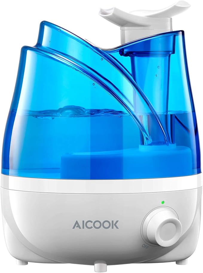 Aicook Umidificatore, 2L Umidificatori Bambini a ultrasuoni, Doppi
