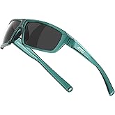 ATTCL Polarized Sunglasses Men for Fishing: UV Protection Lightweight TR90 Sports Wrap Sun Glasses Driving Golf Running