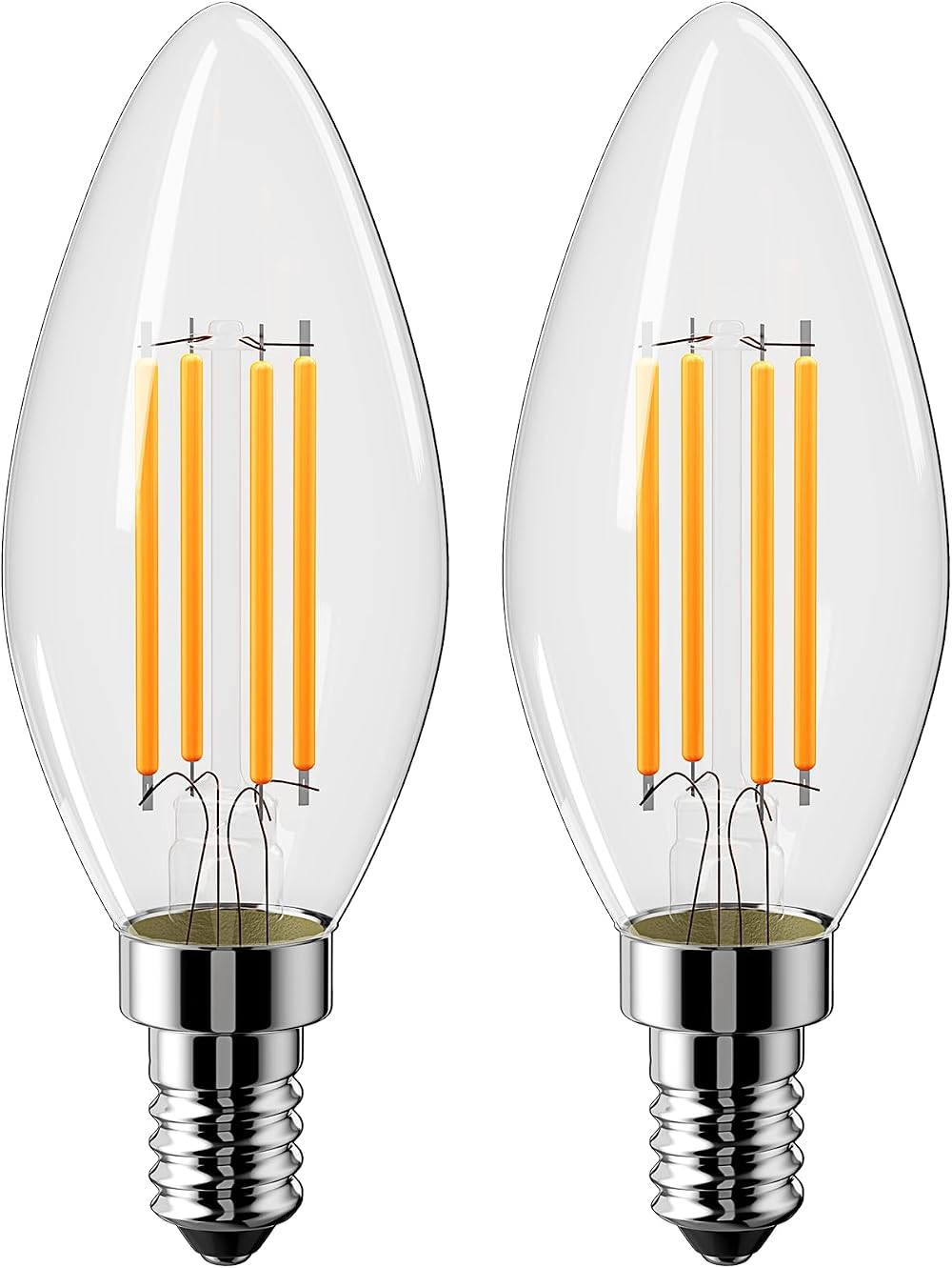 Vanke E14 LED Bulb 2700K 4W 600 Lumen 40W Equivalent 2 Pack