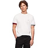 Tommy Hilfiger Mens Short Sleeve Breathable Cotton T-Shirts with Cuff Design