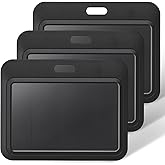 Uniclife 3 Pack Sliding ID Badge Holder Black Horizontal Hard Plastic Case with Clear Window Card Protector Pouch for Office School ID Credit Cards Proximity Key Cards Driver’s Licenses and Passes