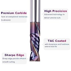 SpeTool Spiral Compression Router Bit with Coating