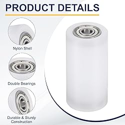 uxcell 2Pcs Nylon Roller Wheel with