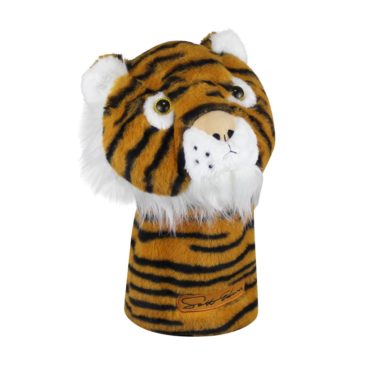 Scott Edward Tiger Golf Head Cover, Fit Driver Wood(460cc),Plush Fabric, Smooth and Soft Touch Feeling,Animal Shape