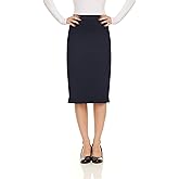 Baby'O Made in The USA Women's Pencil Skirt | Knee Length Pencil Skirt | Tailored Fit Bodycon Stretch Modest Pencil Skirts