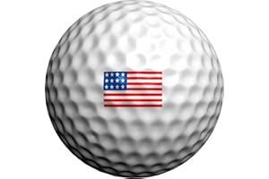 Golfdotz - USGA Rule Conforming Novelty Golf Ball Markers, Golf Ball Stickers for Marking Balls, No More Smearing from Stamps, Gifts for Golfers, Dads, and Retirees, (USA Collection; 32-Count)