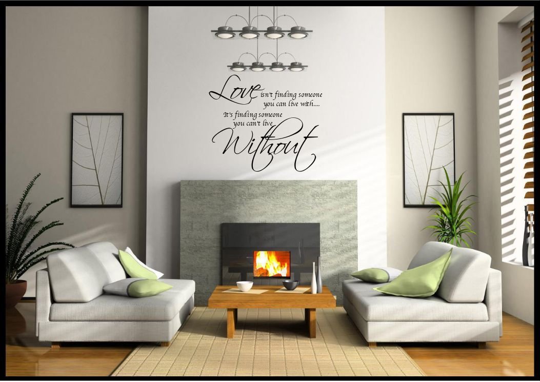 Wall Sticker Quote Love Home Decal Mural Decorative Bedroom Lounge Kitchen