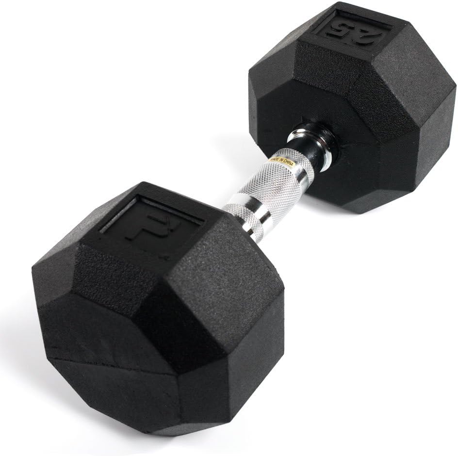 Power Systems Rubber Octagonal Dumbbell