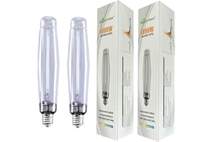 Vegelumax 1000Watt Hydroponic High Pressure Sodium HPS Grow Light Bulb Lamp,High PAR Enhanced Red and Orange Spectrums, CCT 2100K, Ultra Bright 140,000 Lumens,E39 Base,2pack