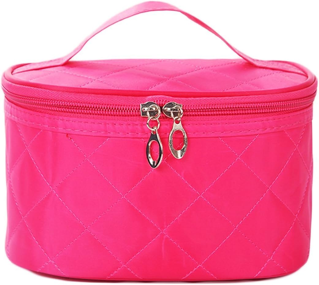 DooppaLady Women Grid Pattern Cosmetic Makeup Bag Waterproof Travel Toiletry Organizer