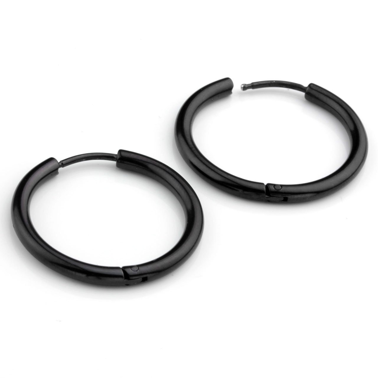 BOPREINA 7 Pairs 18G 8mm-20mm Stainless Steel Mens Womens Endless Hoop Earrings Cartilage Piercing Rings