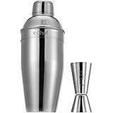 Cocktail Shaker, X Chef 700ml/24 fl.oz Stainless Steel Best Martini Bartender Shaker Set for Home Bar Salon Nightclub