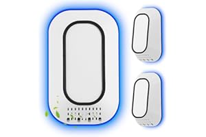 PVACG 3-Pack Plug in Air Purifier with Ice Blue Hover Light, 4 Built-in Brushes Negative Ion Air Purifier for Home,2W Ultra-Low Energy for Bedroom, Office Desk,Living Room,Bathroom(3)