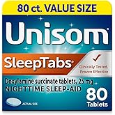 Unisom SleepTabs, Nighttime Sleep-aid, Doxylamine Succinate, 80 Tablets