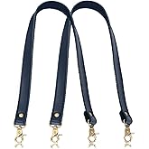 VanEnjoy Pair Genuine Leather Purses Strap Sewing Canvas Backing Bag Handles Replacement