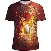 3D Pattern Print T-Shirt with Design Breathable Cool Lightweight Flexible Easy to Match Diverse