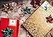 Christmas Gift Tags Sticker Labels Adhesive Jumbo 60 Count - Holiday Label Stickers Tags for Gifts, Presents, Wrapping Paper, Bags - 6 Festive Metallic Xmas Designs White, Red, Green, Gold