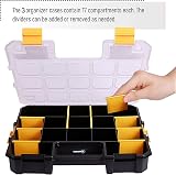 CANOPUS 3pc Heavy Duty Storage Organiser Stackable Cases with Adjustable view 6