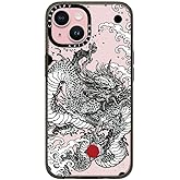 CASETiFY Compact Case for iPhone 15 [Lightweight / 4 ft. 2X Military Grade Drop Protection/Slim] - Power Dragon - Clear Black