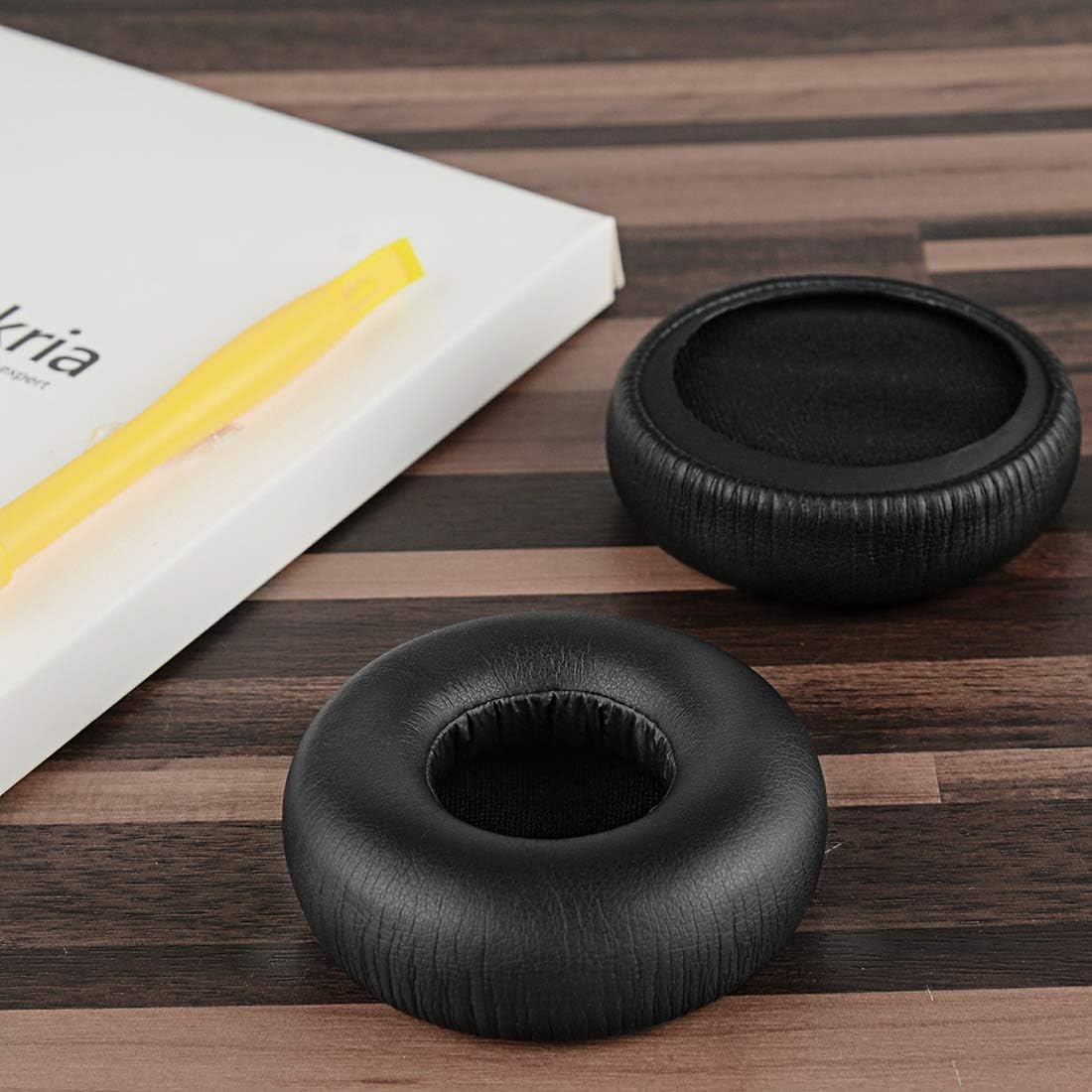Geekria Extra Thick Replacement EarPads for AKG K402/ K403/ K420/ K430/ K450/ K451/ K452/ K480/ K24P/ K26P/ K412P/ K414P/ K416P/ Q460 Headphones (Black) - Image 5