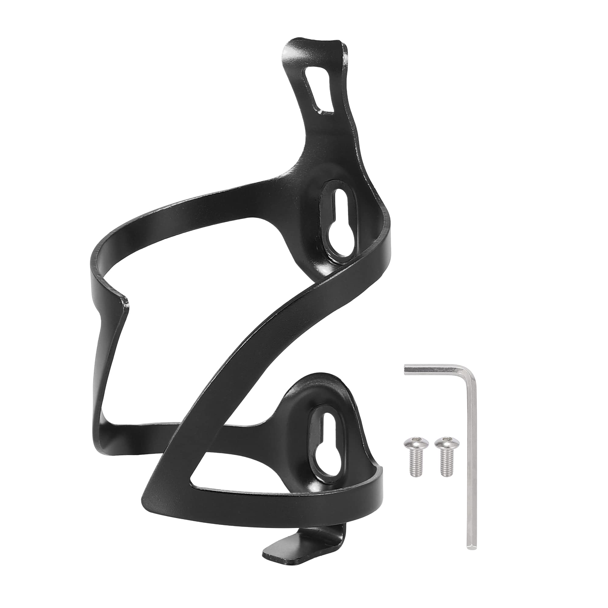 X AUTOHAUX Double Side Bicycle Water Drink Cup Bottle Holder with Wrench Black