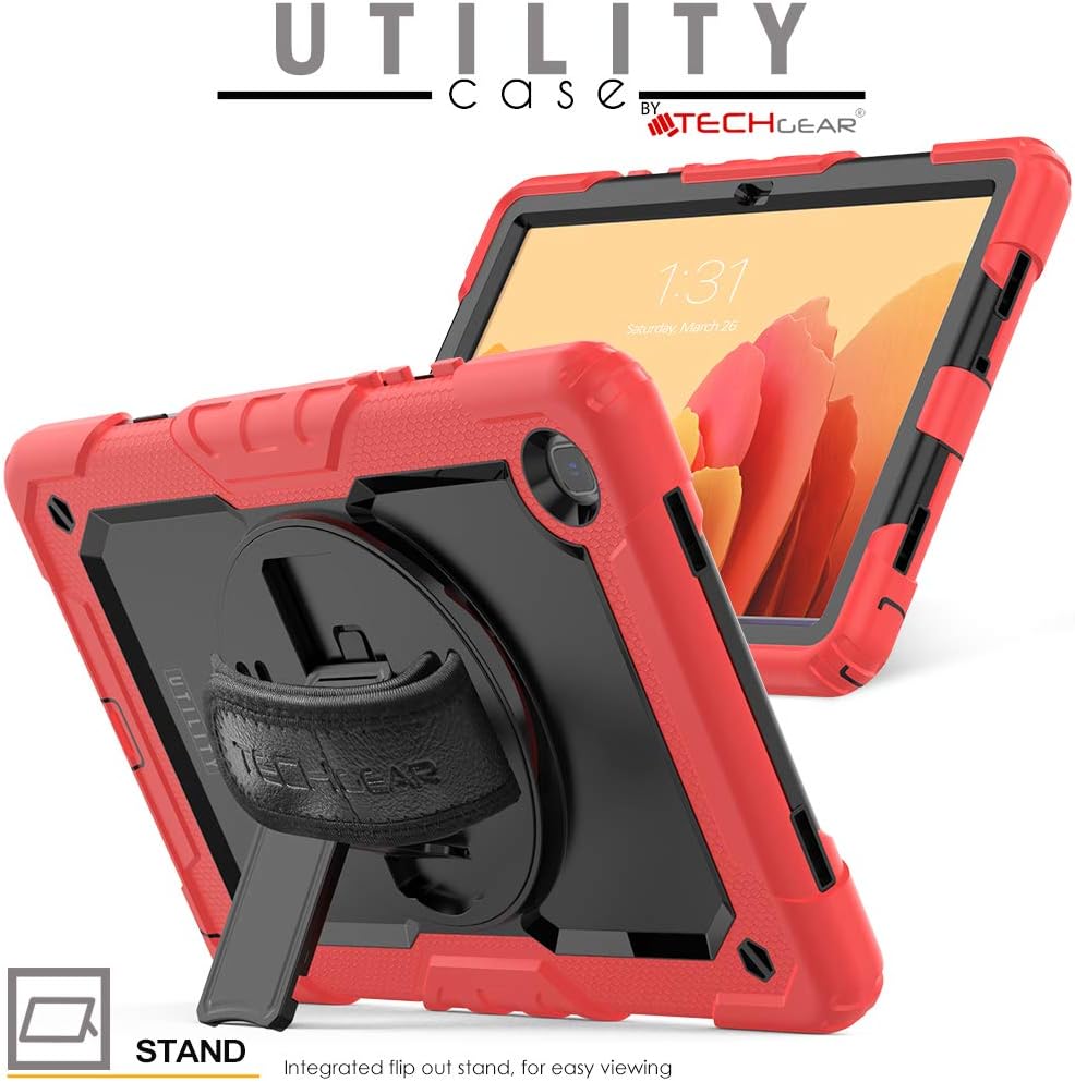 TECHGEAR UTILITY Case fits Samsung Galaxy Tab A7 10.4" (SM-T500 / T503 / T505 / T509) Tough Rugged HEAVY DUTY Armour Shockproof Impact Case with 360 Rotating Stand - Image 5