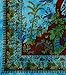 The Boho Street Turquoise Tree of Life Twin Size Indian Bohemian Wall Art - Mandala, Hippie Tapestries Psychedelic Boho Tapestry, Wall Hanging for Bedroom (52x82 Inches)
