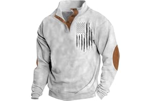 OIOLOYJM Sweatshirts for Mens Fashion Button Fleece Sherpa Long Sleeve Stand Collar Pullover Loose Vintage Sweatshirt Tops