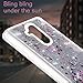 ZTE ZMAX Pro Case, ZTE Carry Z981 Case, Liquid Case, Asstar Fashion Creative Design Flowing Liquid Floating Luxury Bling Glitter Sparkle Diamond Soft Case for ZTE ZMAX Pro/Carry Z981 (Silver)
