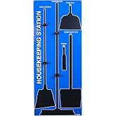 5S Housekeeping Shadow Board Broom Station Blue (Board Only)