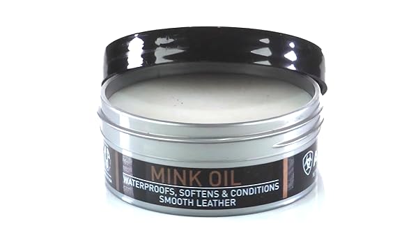 ARIAT MINK OIL PASTE FOR LEATHER AND VINYL, 4.2 OUNCE TIN (130GRAMS)