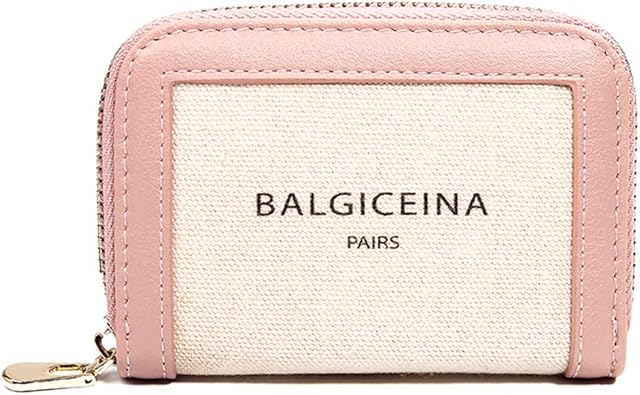 Amazon Nicole Doris カードケース レディース おしゃれ ブランド カード収納 小銭入れ かわいい 女の子 クレジットカードケース プレゼント ファスナー Puレザー キャンバス ピンク クレジットカードケース