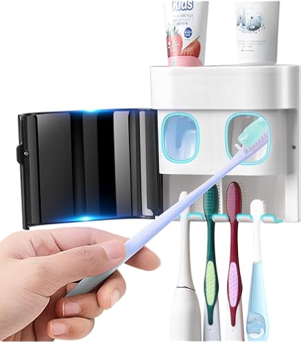 Amazon.com: Boperzi Dustproof Cover Toothbrush Holder Wall Mounted