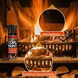 ZOPPER Black Coal Paint Spray for Gas Fires - 400ml Pack of 2 - Heat Resistant view 5