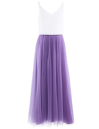 YiZYiF Damen A-Linie Kleid Festliche Kleider Brautjungfer Hochzeit Cocktailkleid Abendkleider Tüll Kleid 2-teilig Tanktop mit
