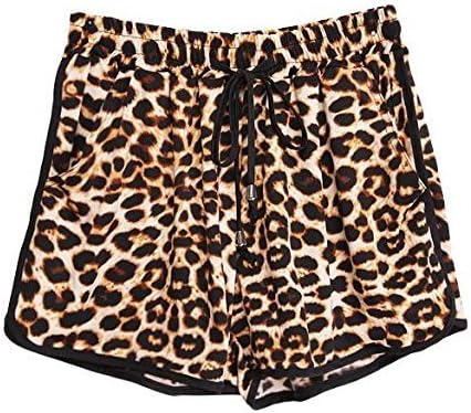 Kafeimali Women's Fashion Summer Leopard Beach Shorts Casual Short Pants 3 Kafeimali Women's Fashion Summer Leopard Beach Shorts Casual Short Pants