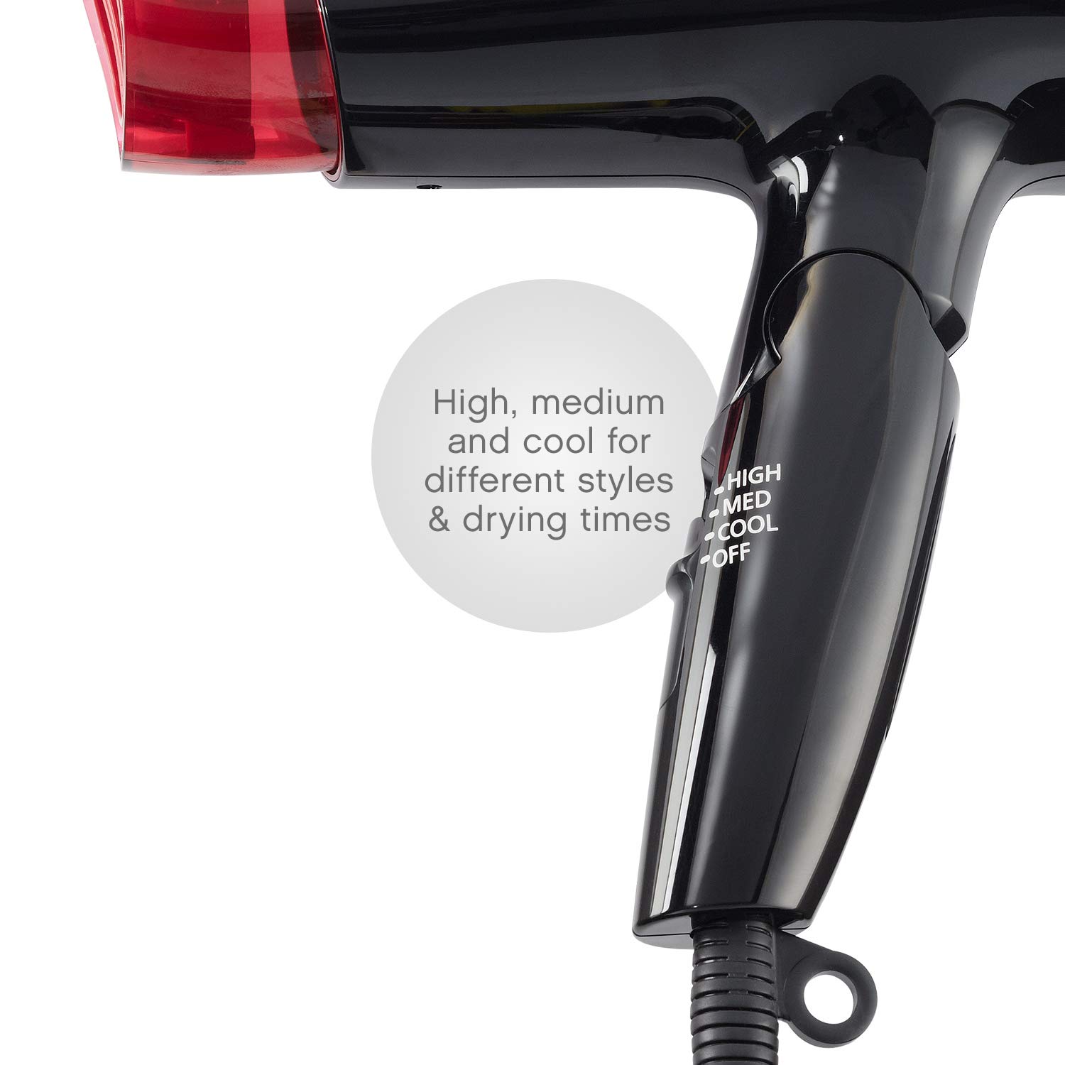 Panasonic Compact Hair Dryer with Nanoe Technology for Smoother, Shinier Hair, Includes Quick-Dry Nozzle and Folding Handle for Travel, Black, Pink EH-NA27-K: Beauty