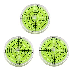 LAIESYA 3Pcs Circular Bubble Level Bullseye Degree