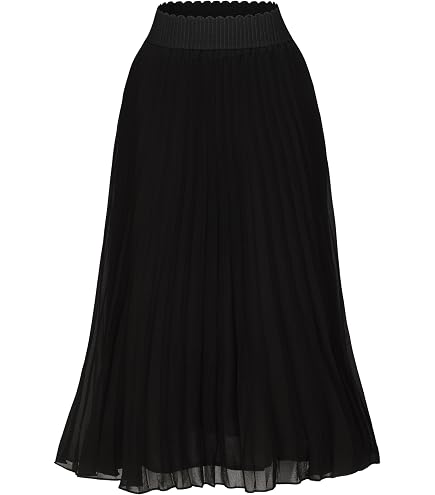 Amazon.com: Kelsiop High Waist Long Skirt Women's Double Belt Midi