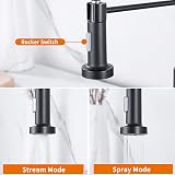 Cobbe Kitchen Sink Mixer Tap with Pull Down Sprayer Black view 2
