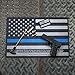 Raiseek Thin Blue Line Flag Gun Mat Gun Cleaning Mat of USA 11
