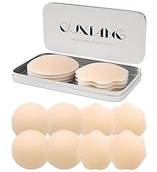 QUXIANG 4 Pairs Pasties Women Nipple Covers