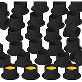 KVM 200pcs Tattoo Ink Cup Blue Disposable Silicone Tattoo Pigment Cup Eyebrow Eyeliner Lip Color Pigment Cup Tattoo Pigment Holder (Black)