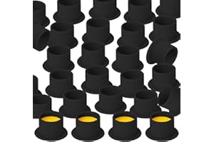 KVM 200pcs Tattoo Ink Cup Blue Disposable Silicone Tattoo Pigment Cup Eyebrow Eyeliner Lip Color Pigment Cup Tattoo Pigment Holder (Black)