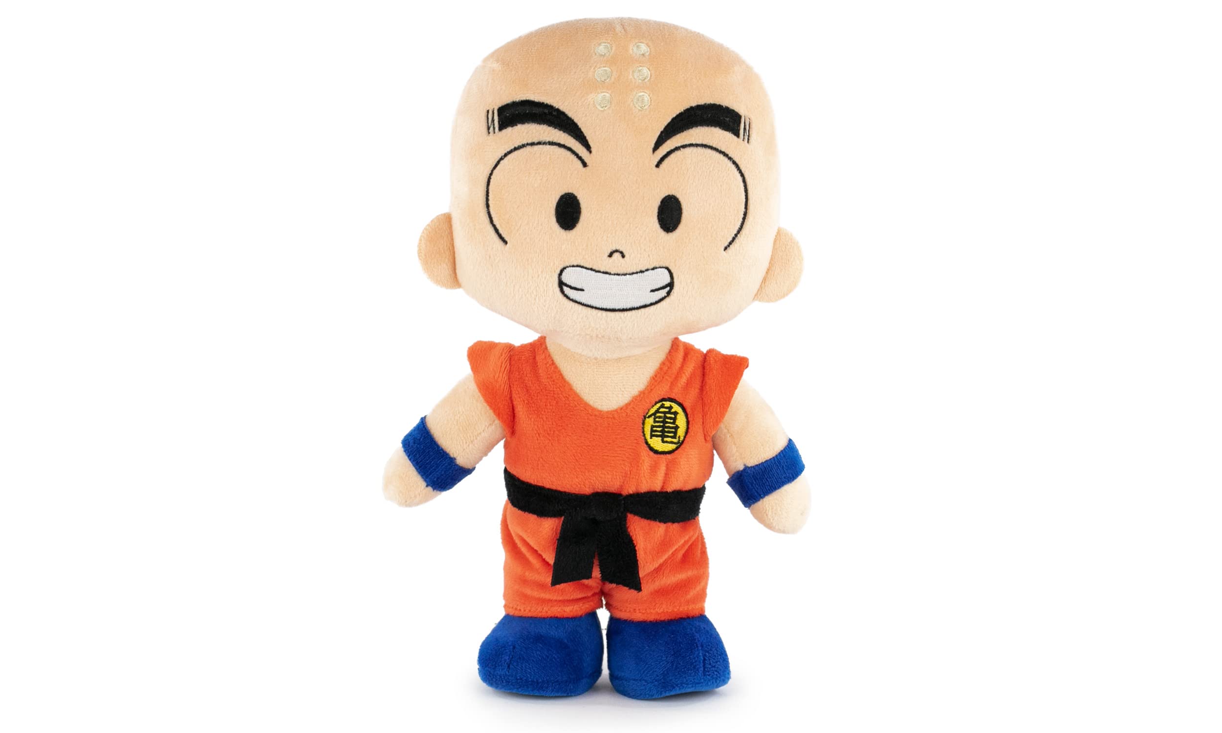 Soft Toy of the Characters of Dragon Ball 28cm, 11'02" - Goku, Master Roshi, Krillin, Puar - Super Soft Quality (28cm, Krillin)